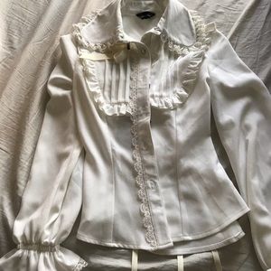 Lolita Pilgrim Ruffle Lace Blouse